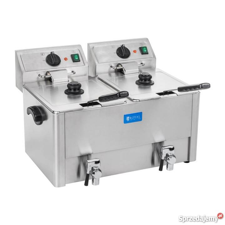 Podwójna frytkownica frytownica 2x13L termostat Poczesna