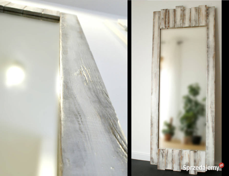Rama lustra drewniana biały mazowieckie Warszawa sprzedam