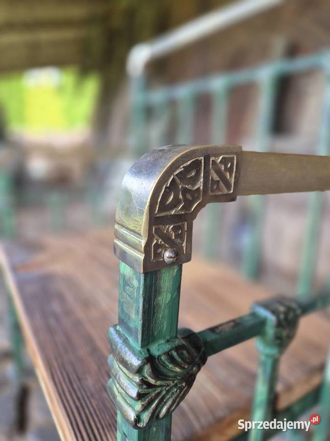 Urocza mała metalowa ławka Dom i Ogród Kamieńczyk