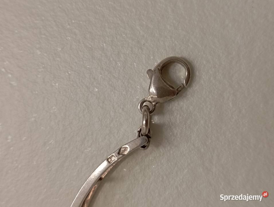 Bransoletka srebrna z dużą cyrkonią Radom