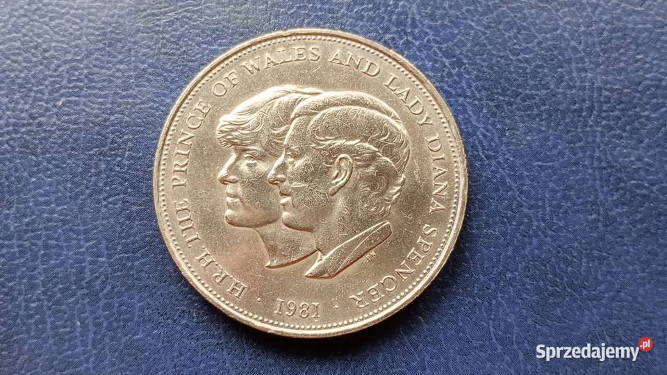 Stare monety 25 pens 1981 Anglia Lesko