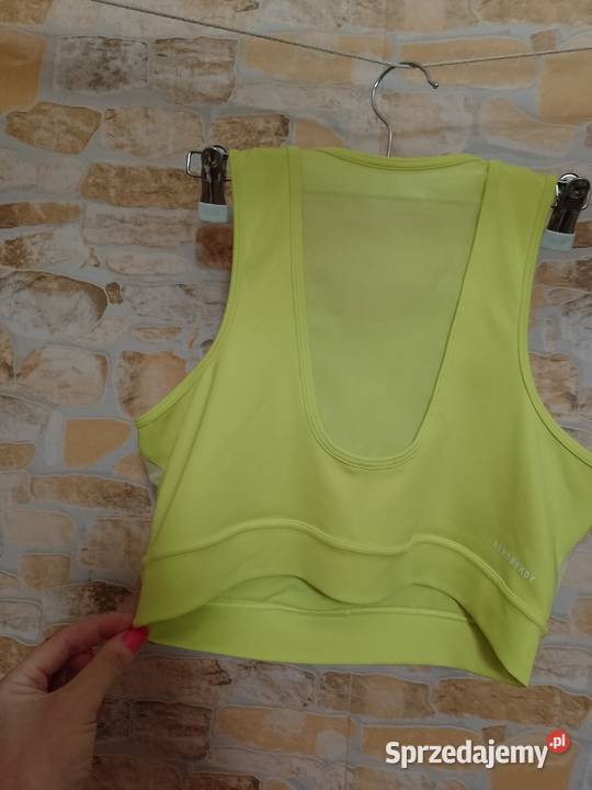 3840 M Adidas Limonkowy top fitness z Londynu