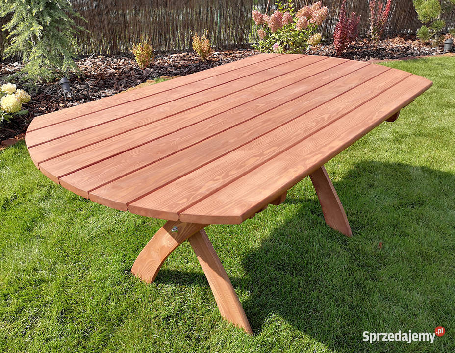 Meble tarasowe ogrodowe drewniane Typ T stół Meble ogrodowe Kalety