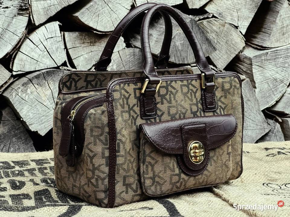 Vintage DKNY skóra lakierowana Cardura lata 2000 Warszawa sprzedam