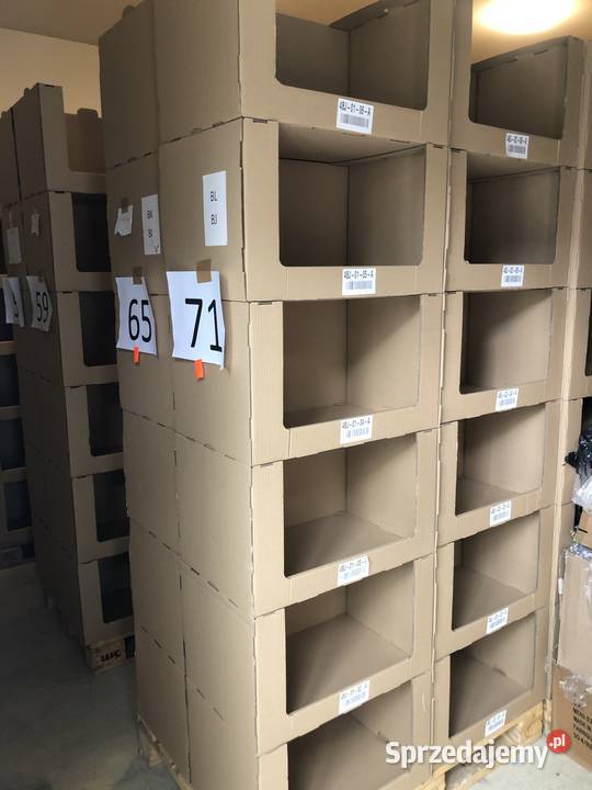 Ekologiczne kartonowe modułowe regały magazynowe Warszawa