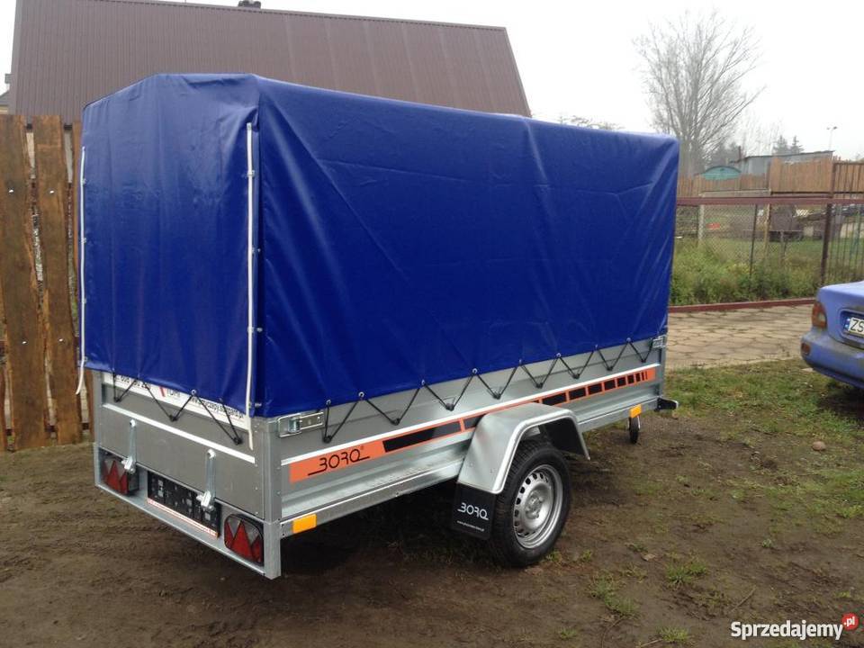 Przyczepa 265x125 750DMC Plandeka 150 Raty pełny VAT Burtowe i plandeki
