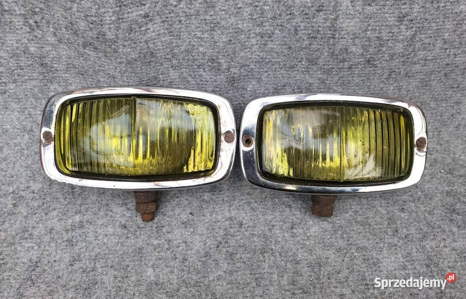 Stare żółte halogeny chrom JKlein Kraków wielkopolskie sprzedam