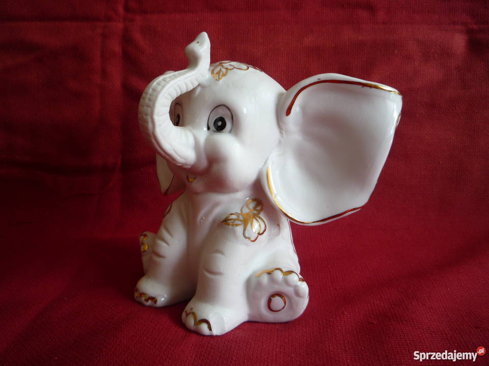 3 sztuki Słoń Słonik złocenia z trąbą do góry zachodniopomorskie Szczecin