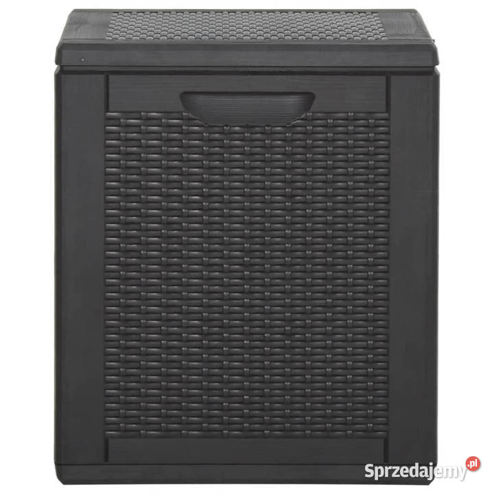 Skrzynia ogrodowa 90 L czarna rattan PP WM151227 Warszawa