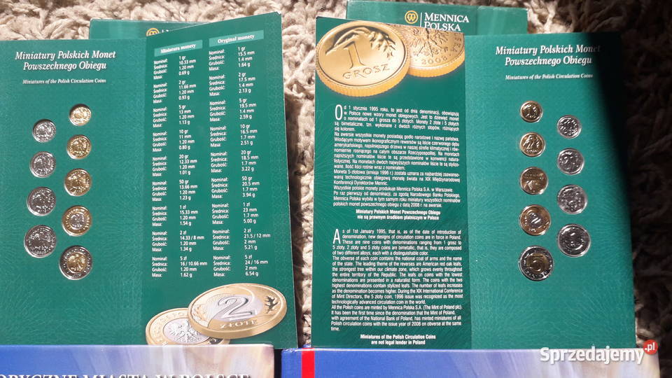 Monety Historyczne Miasta Polski i miniaturki Jarosław