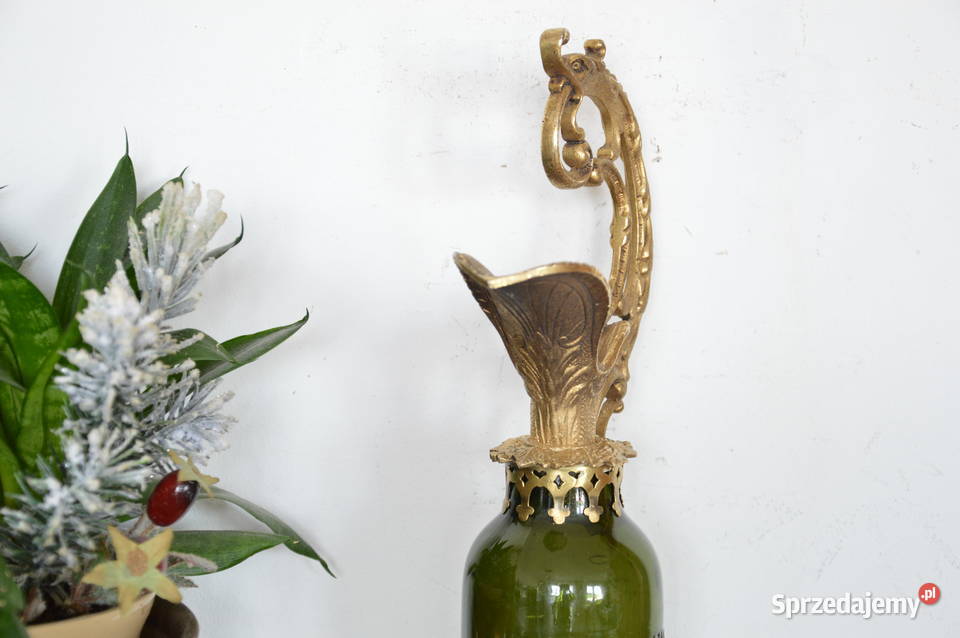 ciekawa szklana AMFORA stara