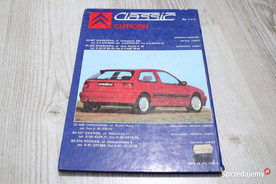 Książka W Potocki Citroen ZX Wrocław