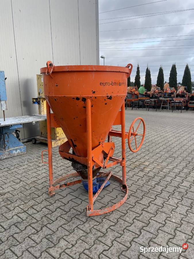 Zbiornik kubeł lej do betonu Eichinger 500L na pełny VAT Ślesin