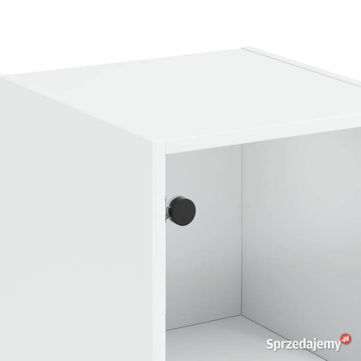 Szafka ze szklanymi drzwiami biała 35x37x142 Warszawa