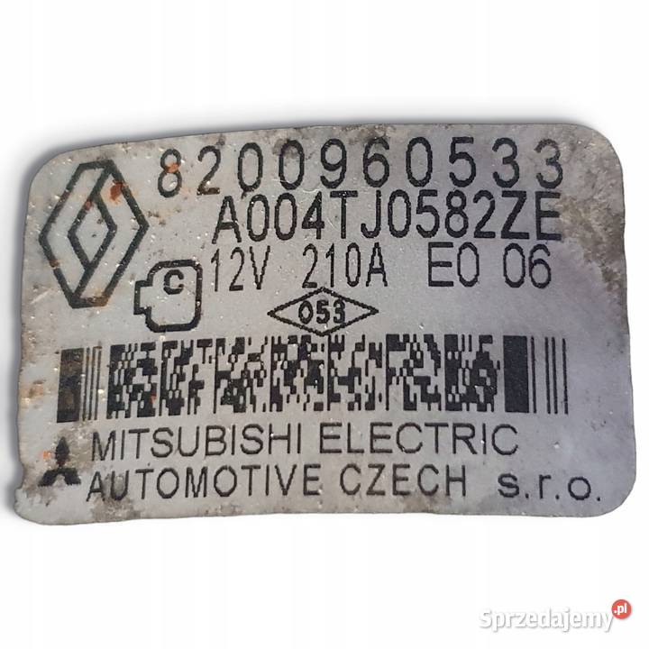 ALTERNATOR Renault Megane III 15 DCI 8200960533 lubelskie Chełm
