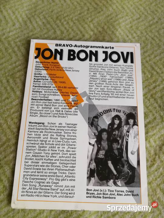 Kora Maanam Bon Jovi Rock pamiątki muzyczne Szczecin