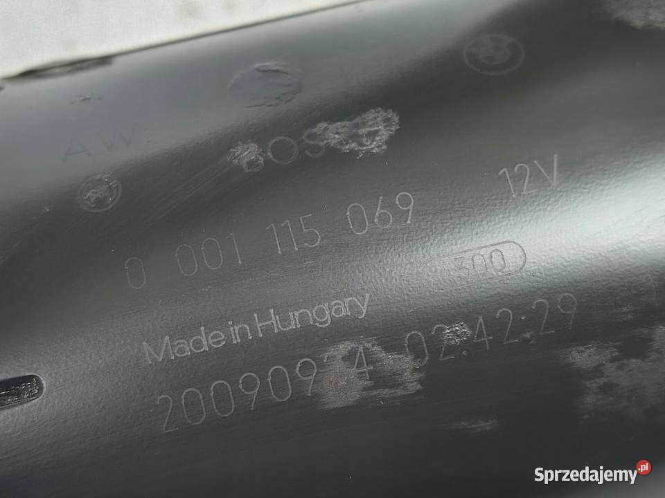 ROZRUSZNIK BMW E87 E90 E91 20 D bosch 0001115069 Części samochodowe Chełm