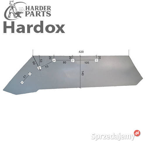 Lemiesz 300hektarów HARDOX 3318672L części do