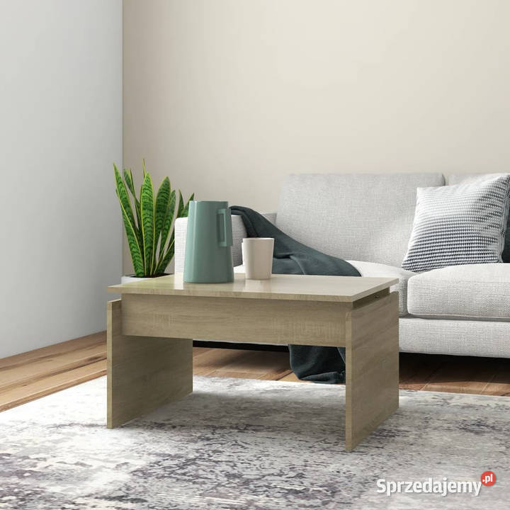 Stolik kawowy dąb sonoma 68x50x38 materiał Warszawa