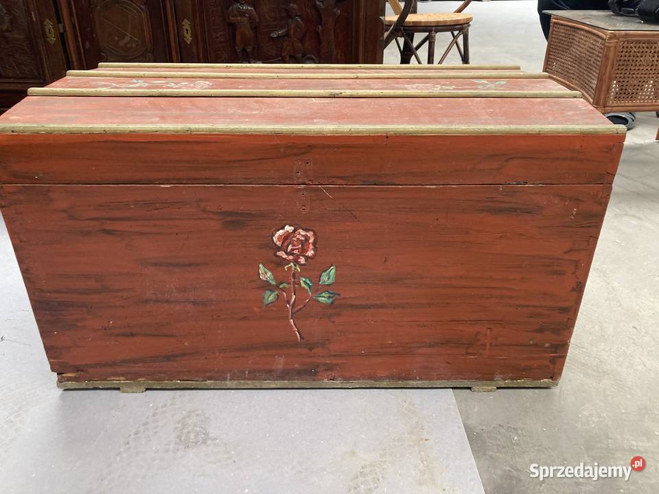 Skrzynia drewniana stan Wolsztyn