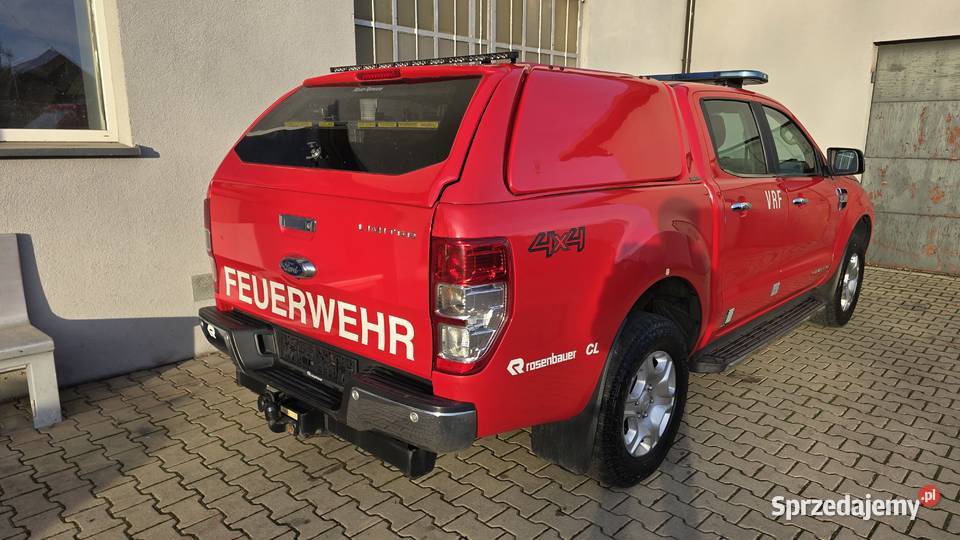 Ford Ranger Autm Limited 2017r Wóz strażacki Nowy Świętów