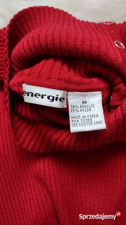 Golf w prążki bordowy SM Energie Olkusz