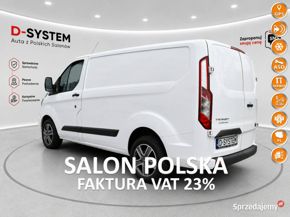 Ford Custom 2019r Furgon L1H1 fvat SUPER STAN czujnik parkowania Białystok