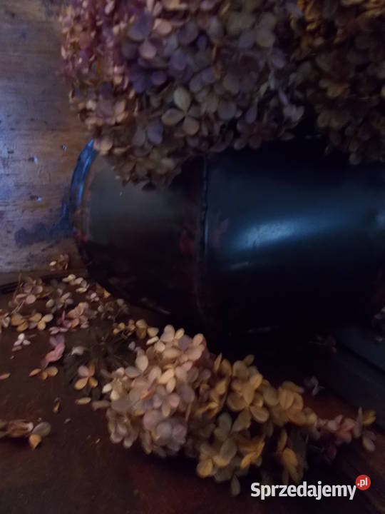 Piękna Stara Donica Osłonka Rękodzieło Metal