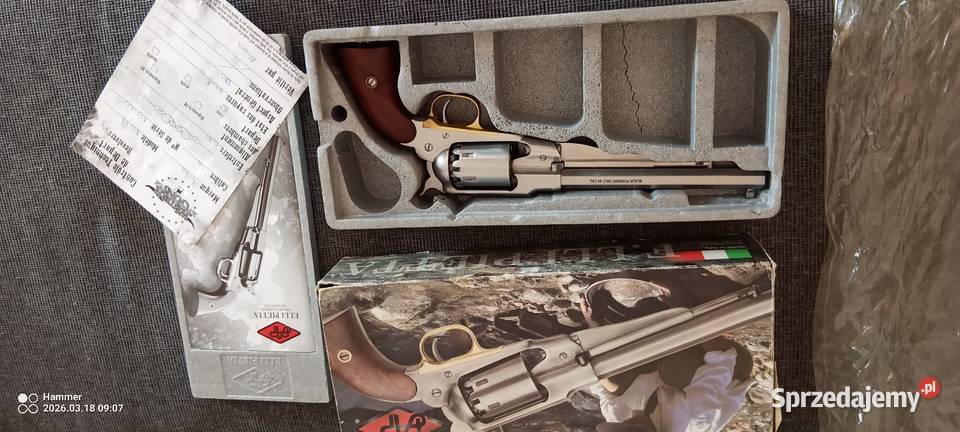 Rewolwer czarno prochowy Remington INOX stal podkarpackie Jasło
