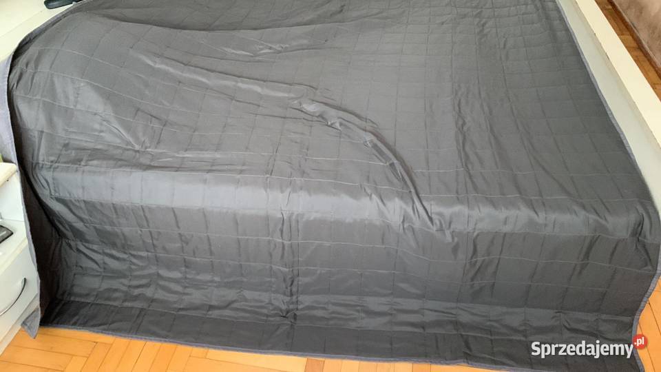 Narzuta szara 240x210 nowa piękna Koce i narzuty