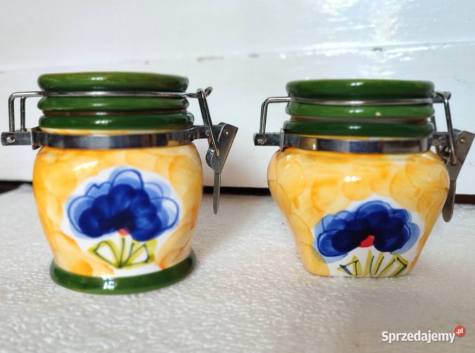 Ceramiczne pojemniki kuchenne z zapięciem Gdańsk