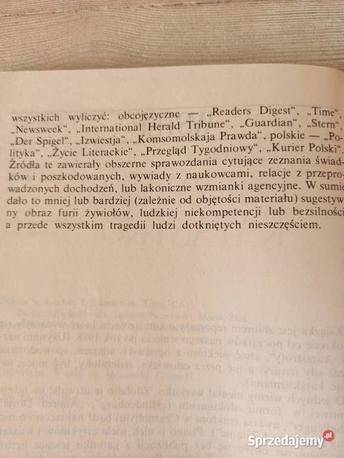 Niezwykłe katastrofy XX wieku Aleksander Antykwariat Bielsko-Biała sprzedam