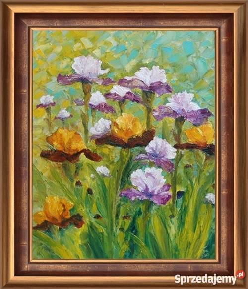 Obraz olejny Irysy 2 lubelskie Lublin