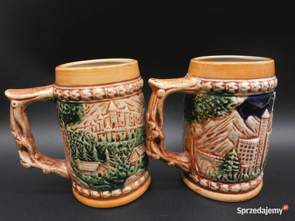 Para bawarskich kufli do piwa wyprodukowanych w sprzedam