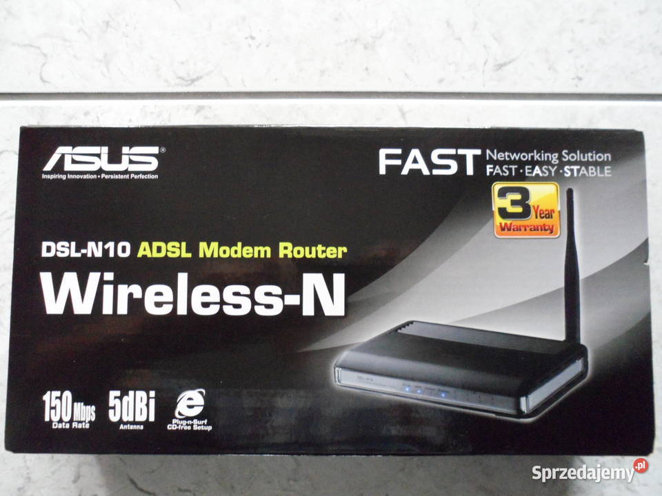 modem router ASUS DSLN10 ADSL internet wifi zachodniopomorskie Wałcz