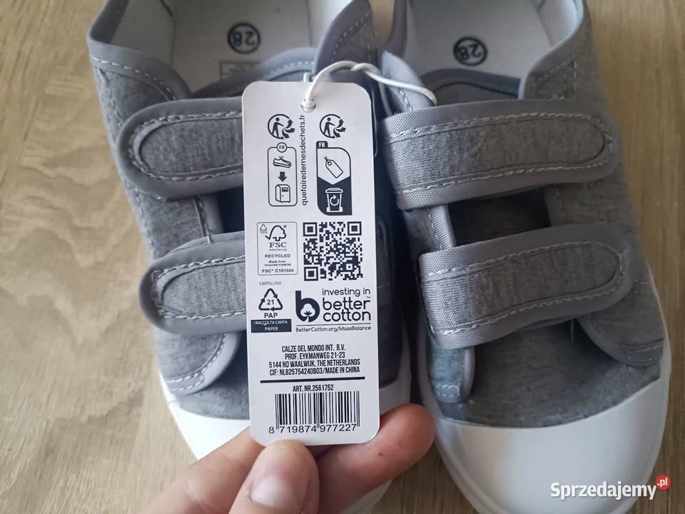 Trampki Dziecięce Szare 28 Kwidzyn sprzedam