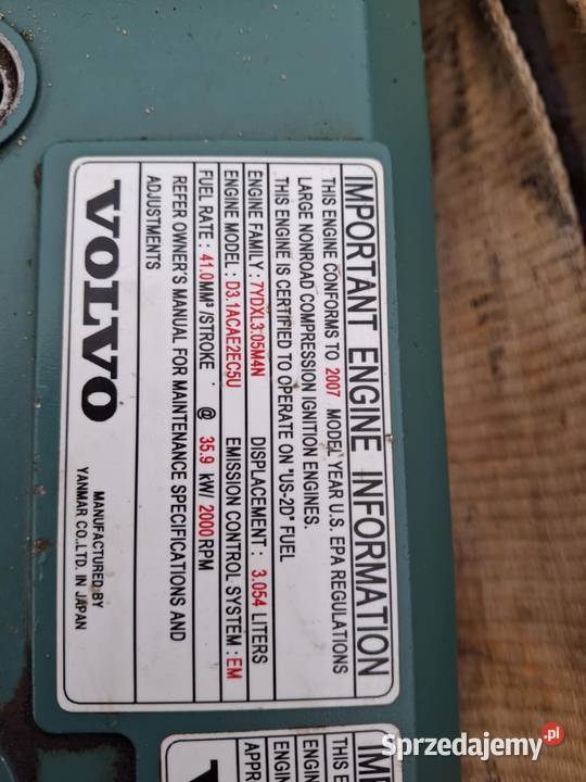 Silnik Volvo D3 1ACAE2EC5U