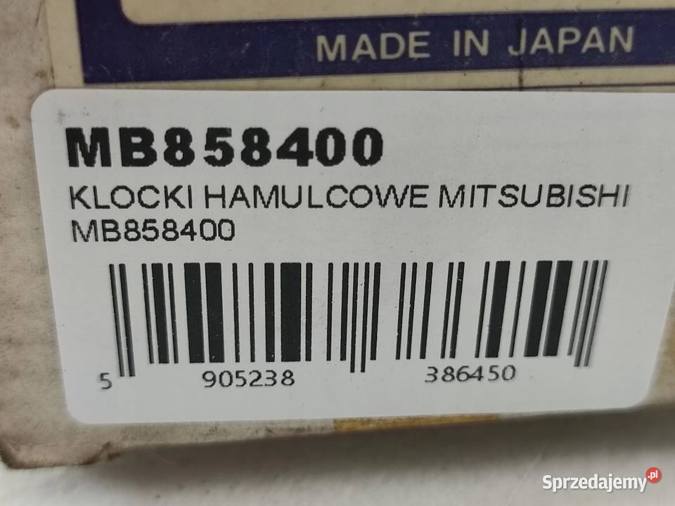 KLOCKI HAM PRZÓD MITSUBISHI LANCER VIII SPORT 20