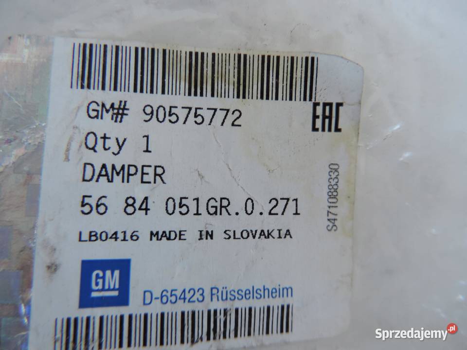 PODUSZKA SILNIKA OPEL ASTRA G II ZAFIRA A 16 osobowe