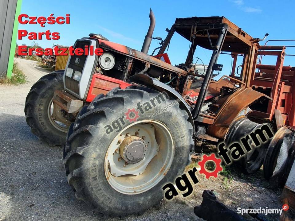 Massey Ferguson 6180 części skrzynia biegów oś Byków