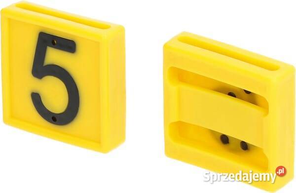 Cyfra do obroży 5 żółta 45x45mm 306005FA Kamionna