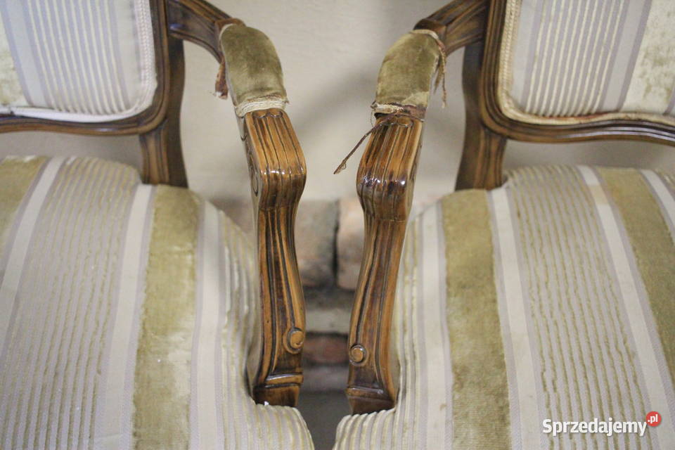Stylowe dekoracyjne fotele 2 sztuki 60cm Pszczyna sprzedam