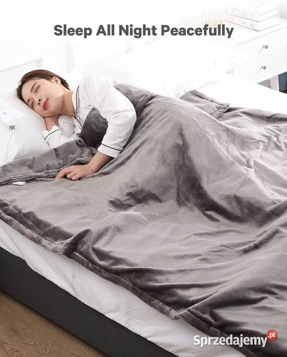 Duży Flannel Elektryczny koc podgrzewany