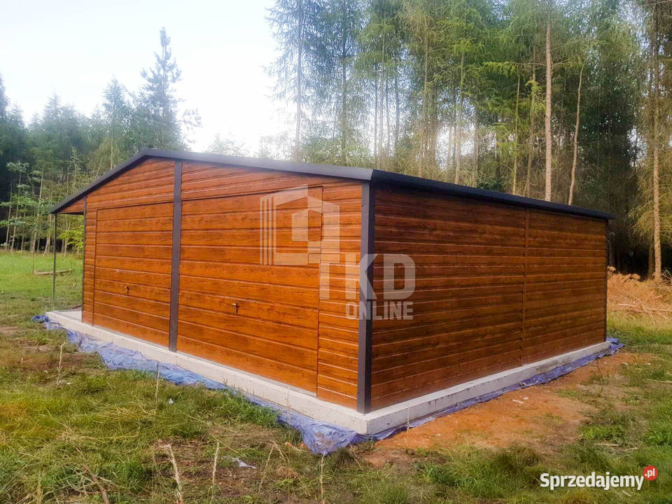Garaż Blaszany 65x5 wiata 2x5 2x Brama uchylna Piła