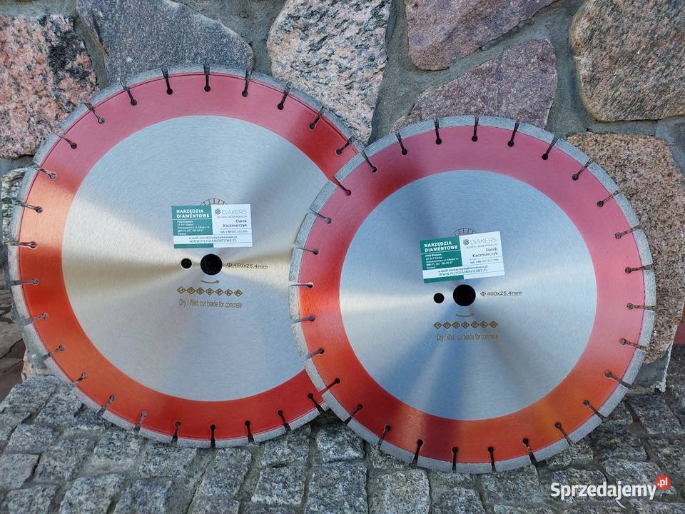 Tarcze diamentowe 400mm i 450mm do kostki Kostka brukowa Domaszowice
