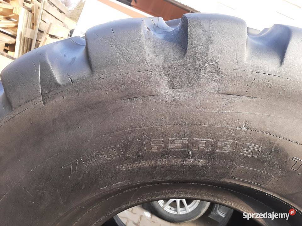 Opona używana przemysłowa 75065R25 GOODYEAR TL3A Do maszyn budowlanych Zaścianki
