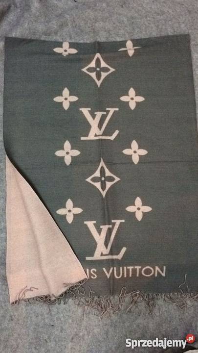 Szal Louis Vuitton LV wełna piękny nowy w folii Katowice