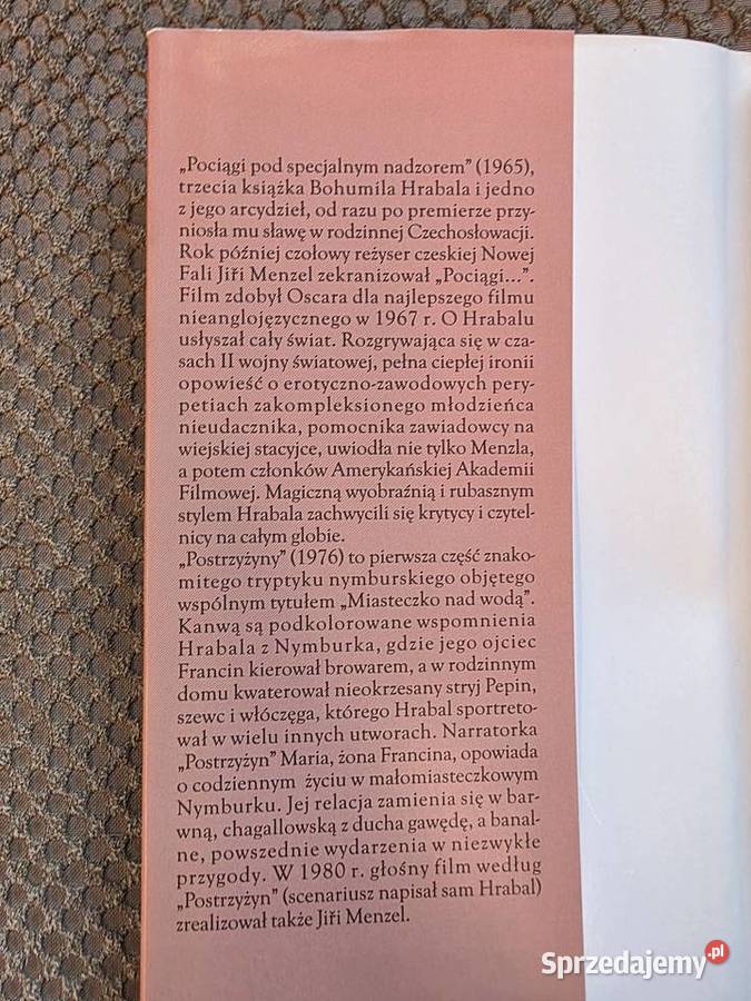 Bohumil Hrabal Pociągi pod specjalnym nadzorem i Kraków