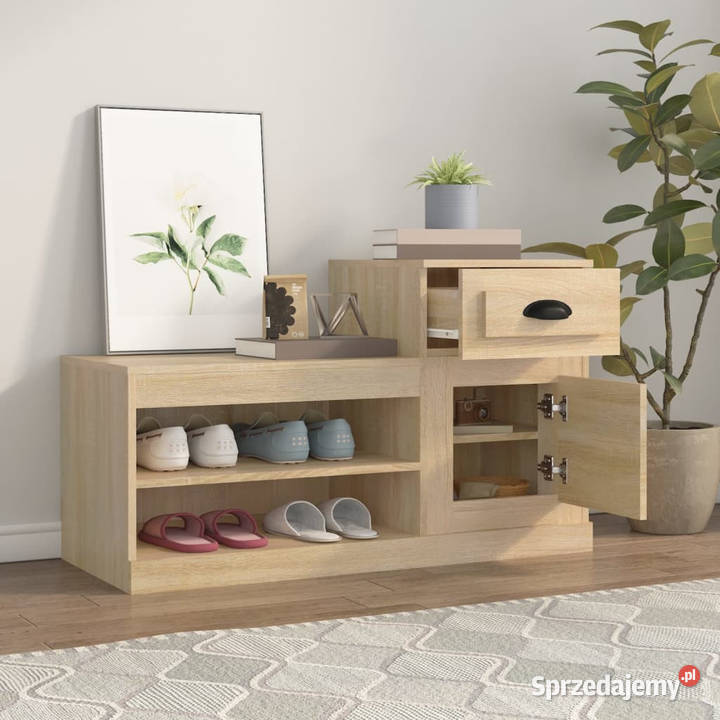 Szafka na buty dąb sonoma 100x42x60 materiał Warszawa