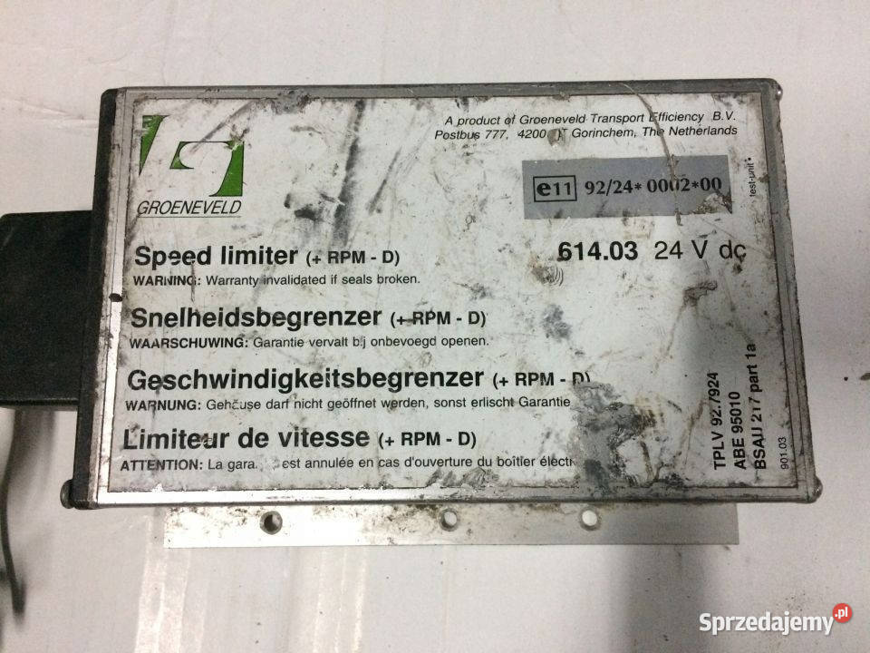 Sterownik Modul Groeneveld Speed Limiter RPM TPL Maszewo